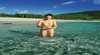 Lord Howe Island Hand Feeding Fish