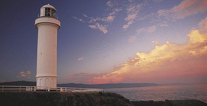 Illawarra - sunrise/sunset coastal rocky coastline lighthouse