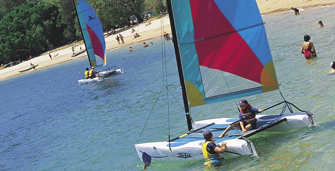Balmoral Beach, Sydney - bay/harbour beach coastal boating sailing swimming