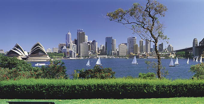 Sydney Harbour, Sydney - bay/harbour coastal gardens parks city boating sailing