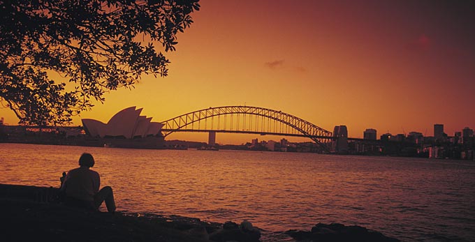 Sydney Harbour Bridge, Sydney - sunrise/sunset bay/harbour coastal parks city architecture heritage icon unique