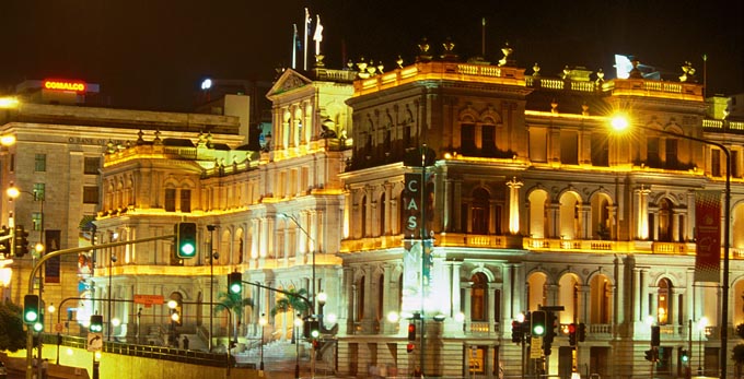 Brisbane City, Brisbane - night city architecture heritage nightlife