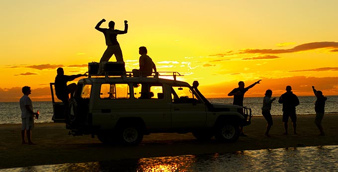 Moreton Island, Brisbane - sunrise/sunset beach coastal islands 4wd