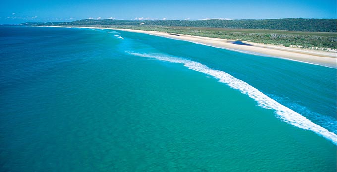 North Stradbroke, Brisbane - aerial landscape beach coastal islands