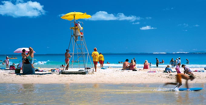 North Stradbroke, Brisbane - landscape beach coastal islands surfing swimming
