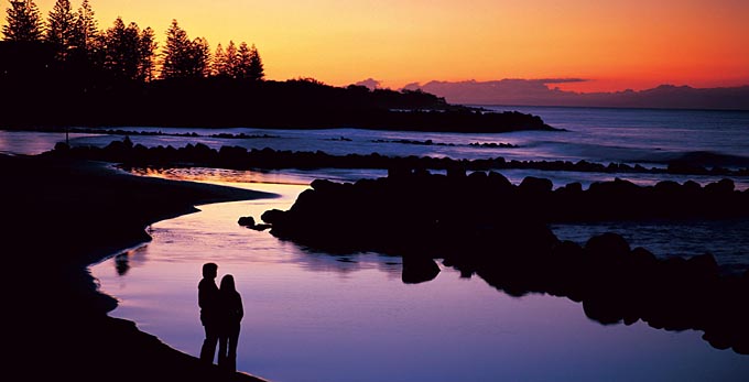 Bundaberg Coral Isles and Country - landscape sunrise/sunset beach coastal rocky coastline river/creek