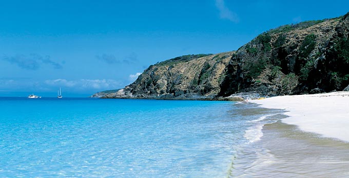Great Keppel Island, Capricorn - landscape beach coastal islands rocky coastline boating