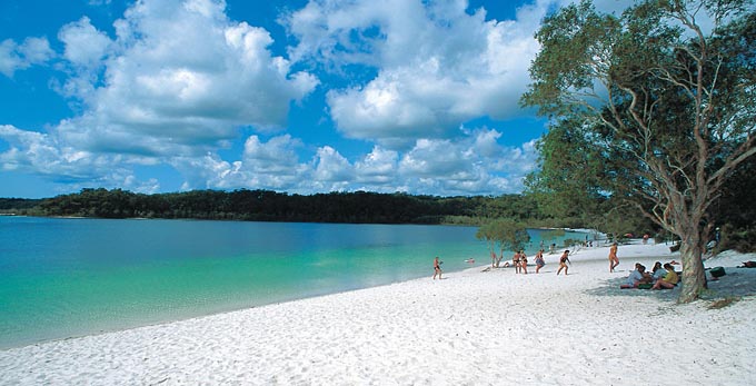 Lake McKenzie, Fraser Coast South Burnett - landscape beach coastal islands lake