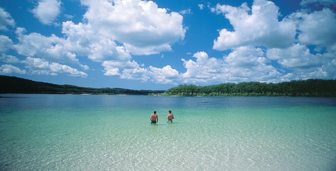 Lake McKenzie, Fraser Coast South Burnett - landscape coastal islands lake swimming