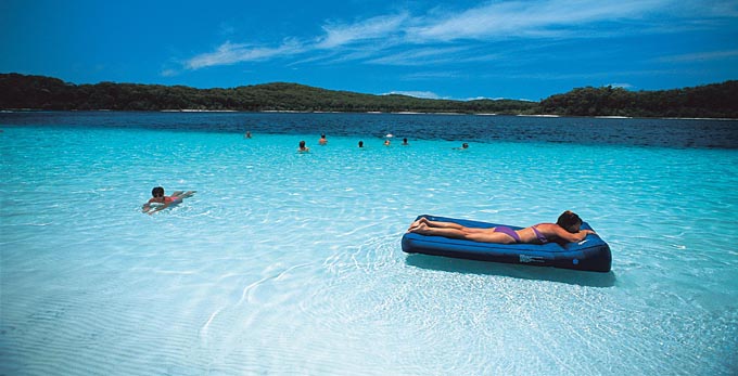 Lake McKenzie, Fraser Coast South Burnett - landscape beach coastal islands lake