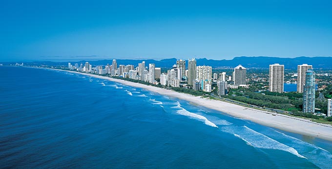 Surfers Paradise, Gold Coast - aerial beach coastal city coastal town