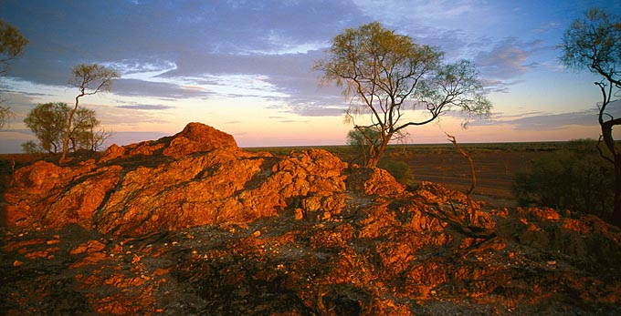 Windorah, Outback Queensland - landscape sunrise/sunset desert outback