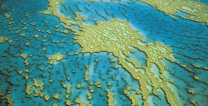 Great Barrier Reef Townsville, Townsville - aerial landscape coastal reef