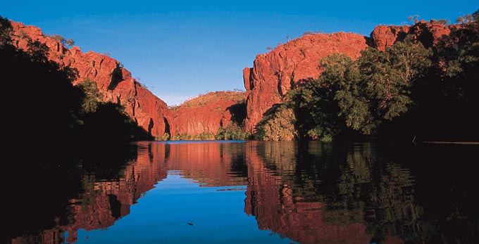 Boodjamulla (Lawn Hill) National Park - landscape sunrise/sunset river/creek waterhole gorge outback
