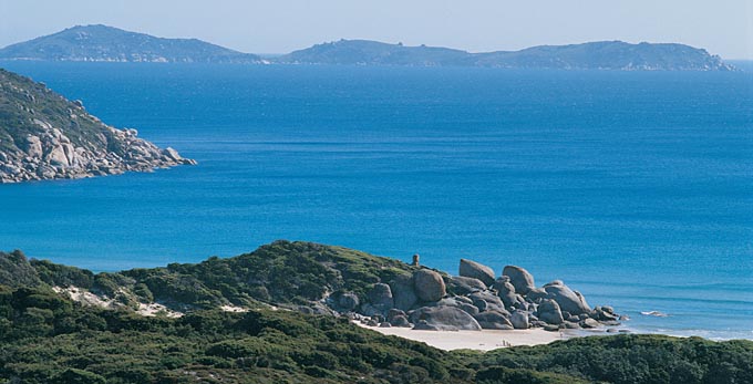 Sandy Point, Gippsland - landscape beach coastal rocky coastline