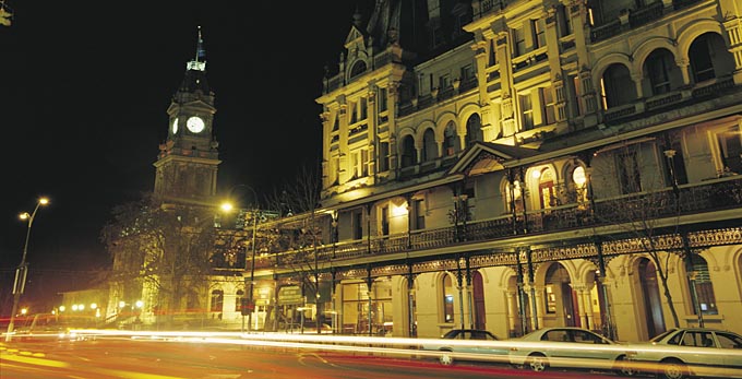 Bendigo - night country town architecture heritage