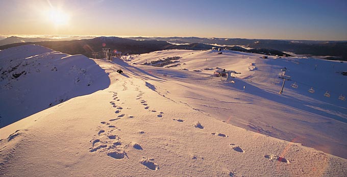Mount Buller, Victoria's High Country - landscape sunrise/sunset mountains snow