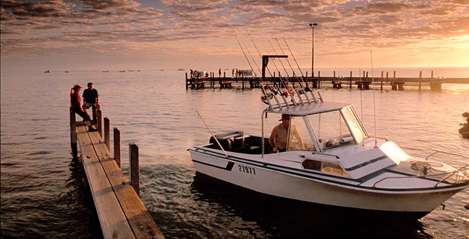 Denham, Australia's Coral Coast - sunrise/sunset bay/harbour boating