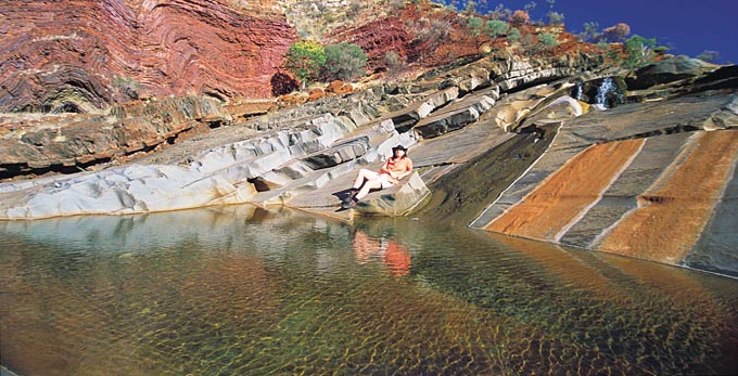 Karijini National Park, Australia's North West - lake outback bushwalking