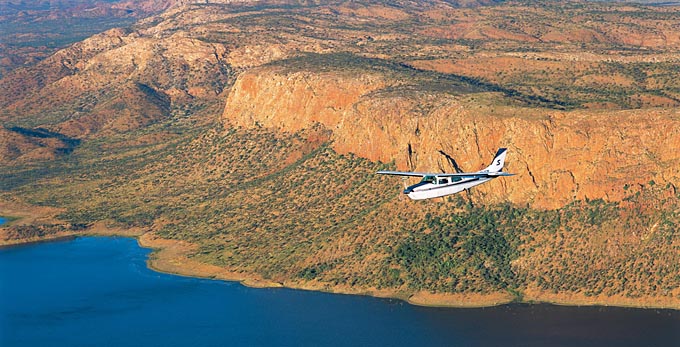 Lake Argyle, Australia's North West - aerial landscape lake