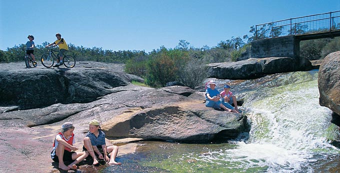 Experience Perth - river/creek waterfall fishing