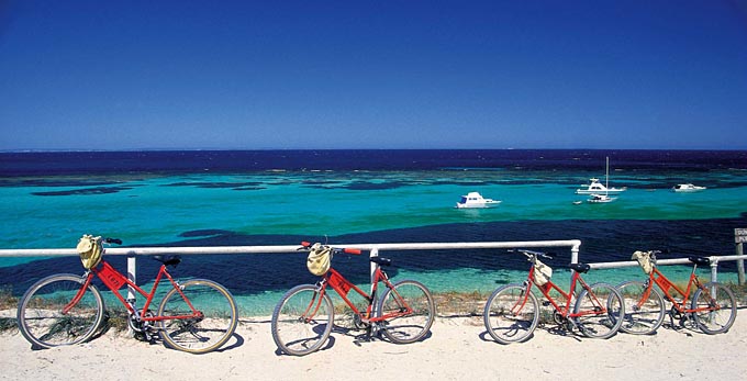 Experience Perth - coastal islands cycling