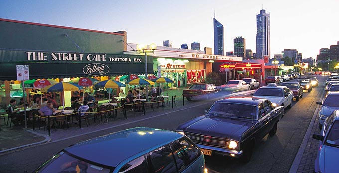 Northbridge, Perth - night city dining out nightlife