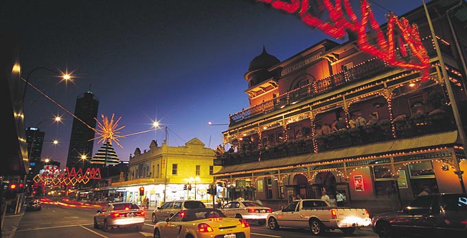 Northbridge, Perth - night city heritage nightlife