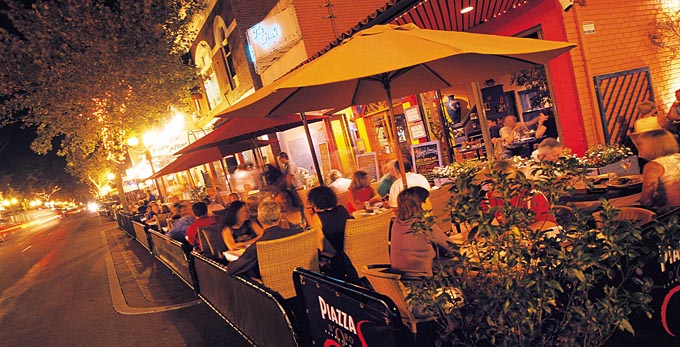 Northbridge, Perth - night city dining out nightlife