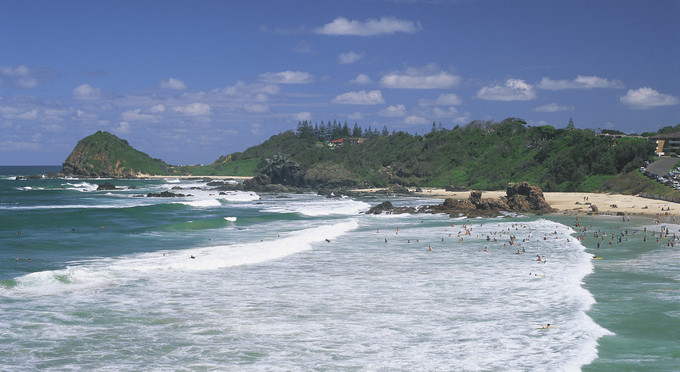 Port Macquarie, North Coast NSW - landscape beach coastal rocky coastline surfing swimming