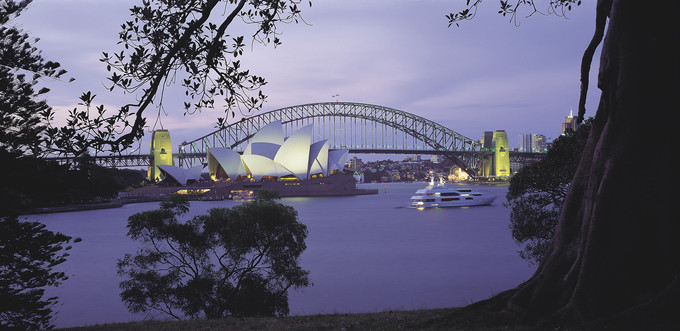 Royal Botanic Gardens, Sydney - night bay/harbour coastal gardens parks city icon unique