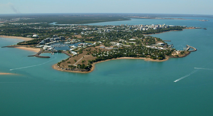 Darwin Harbour, Darwin and Surrounds - aerial bay/harbour coastal coastal town