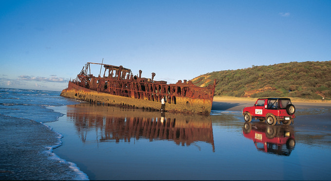 Maheno Wreck, Fraser Coast South Burnett - beach coastal islands 4wd heritage