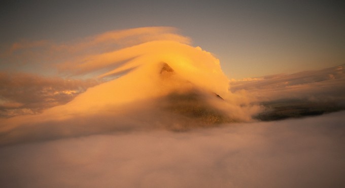 Sunshine Coast - aerial sunrise/sunset mountains
