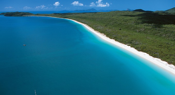 Whitsundays - aerial landscape beach coastal islands
