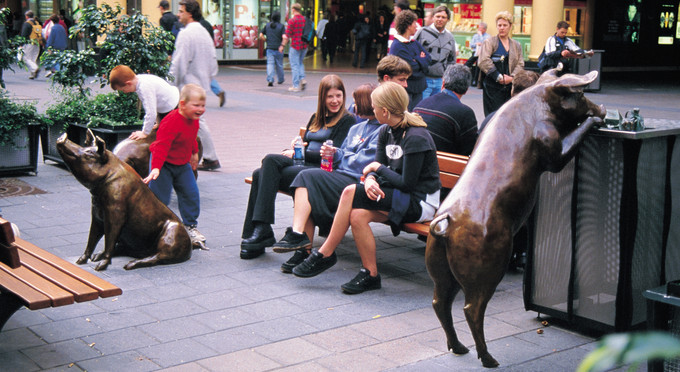 Rundle Street Mall, Adelaide - city shopping