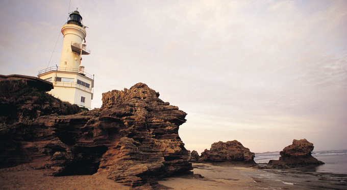 Bellarine Peninsula, Great Ocean Road - landscape sunrise/sunset coastal rocky coastline lighthouse