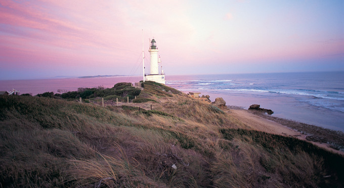 Bellarine Peninsula, Great Ocean Road - landscape sunrise/sunset coastal rocky coastline lighthouse