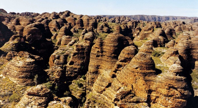Bungle Bungle Range National Park, Kimberley & North West - aerial landscape mountains
