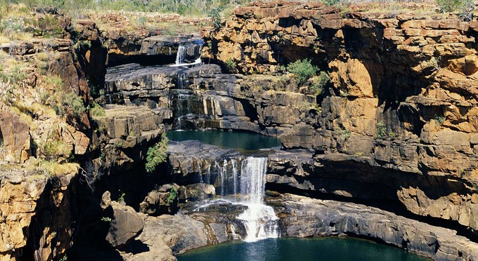 Mitchell River National Park, Kimberley & North West - landscape river/creek waterfall waterhole gorge outback